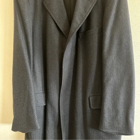 Vintage Brooks Brothers Men’s Charcoal Grey Overcoat - Picture 9 of 16